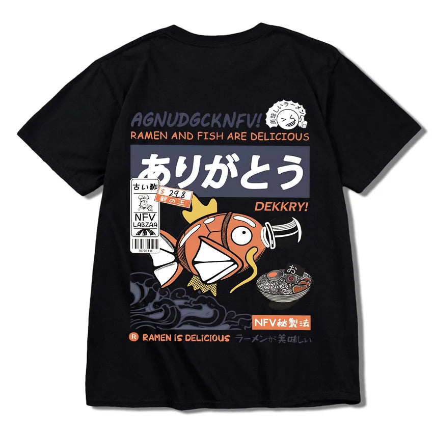 T-shirt imprimé animé - Ramen Poke Style