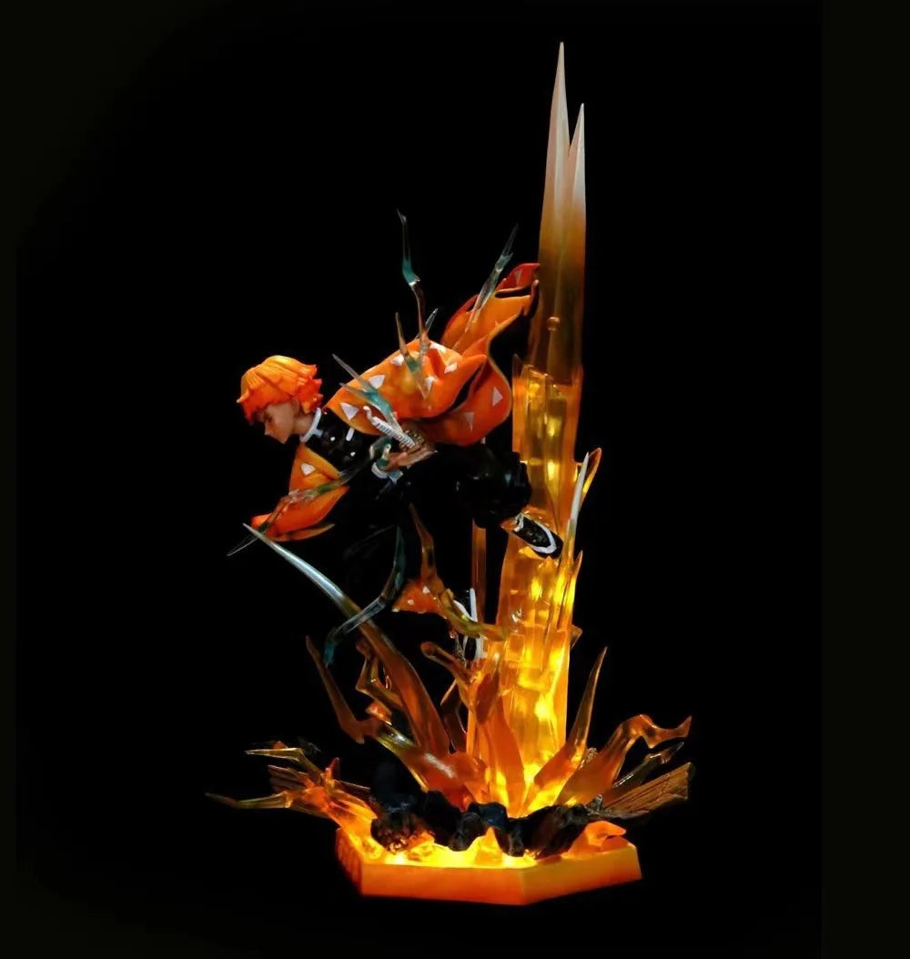 Figurine Demon Slayer Zenitsu Agatsuma - Mode Combat - 35 cm