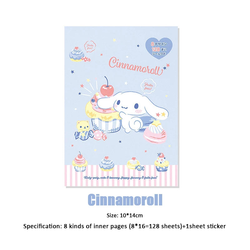 Cuaderno Sanrio: Kuromi, Hello Kitty, Cinnamoroll y My Melody