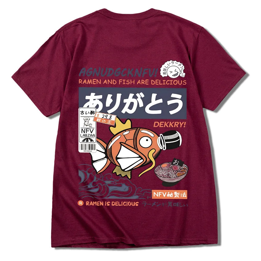 T-shirt imprimé animé - Ramen Poke Style