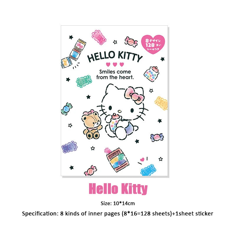 Cuaderno Sanrio: Kuromi, Hello Kitty, Cinnamoroll y My Melody