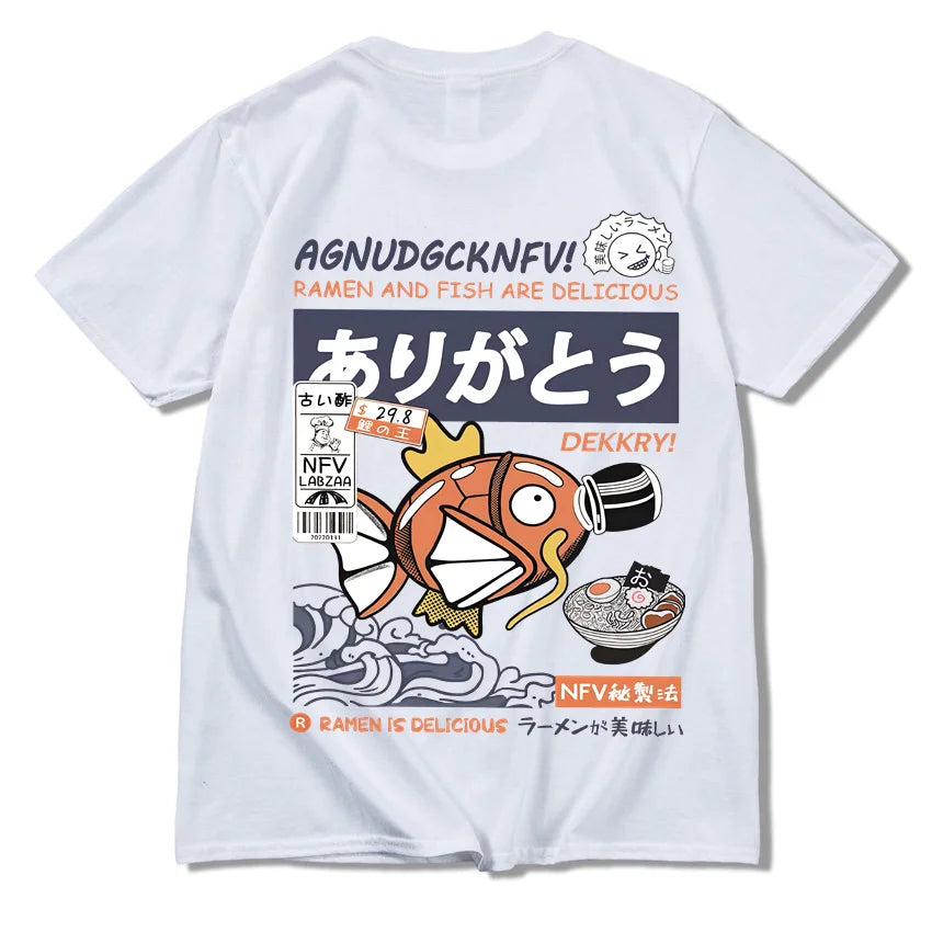 T-shirt imprimé animé - Ramen Poke Style