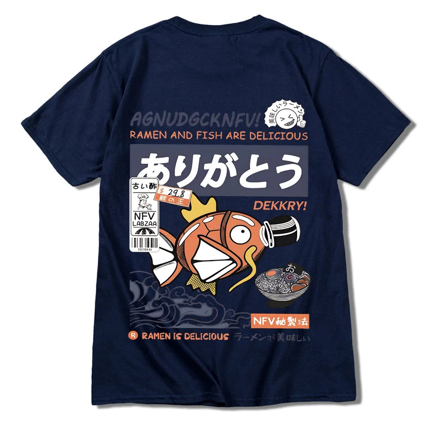 T-shirt imprimé animé - Ramen Poke Style