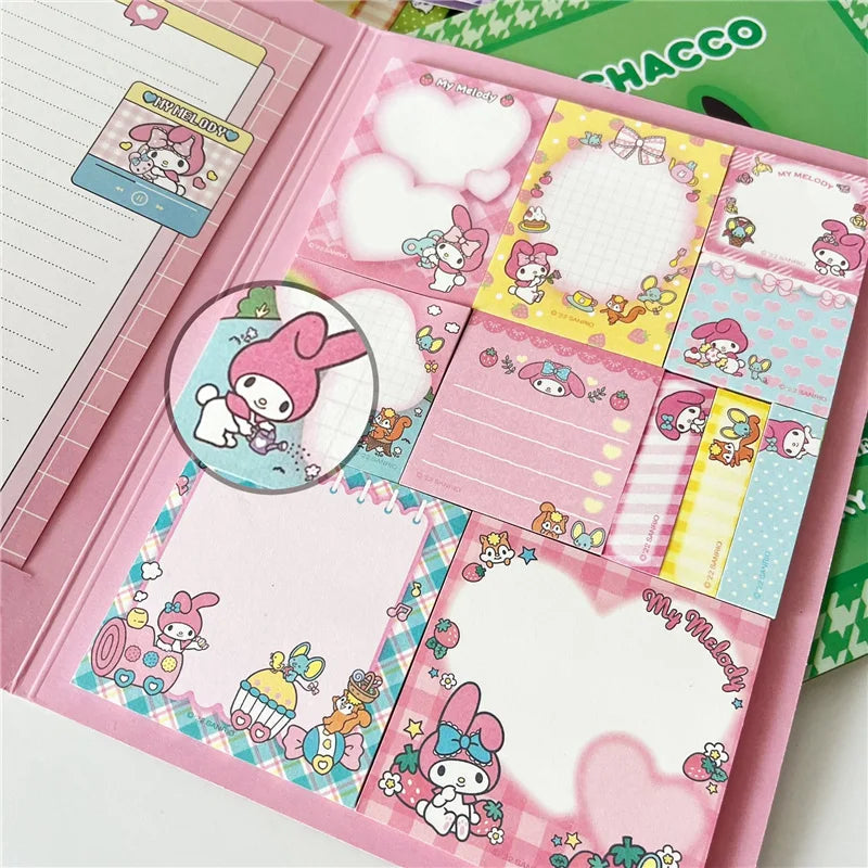 Kawaii Hello Kitty Sticky Notes – My Melody, Cinnamoroll and Kuromi Collection