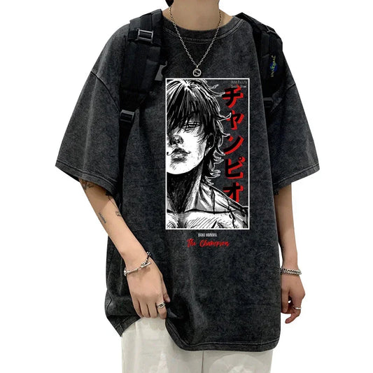 T-shirt Anime Baki Hanma - Style Harajuku et streetwear 