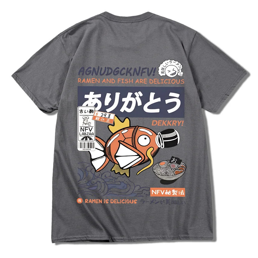 T-shirt imprimé animé - Ramen Poke Style