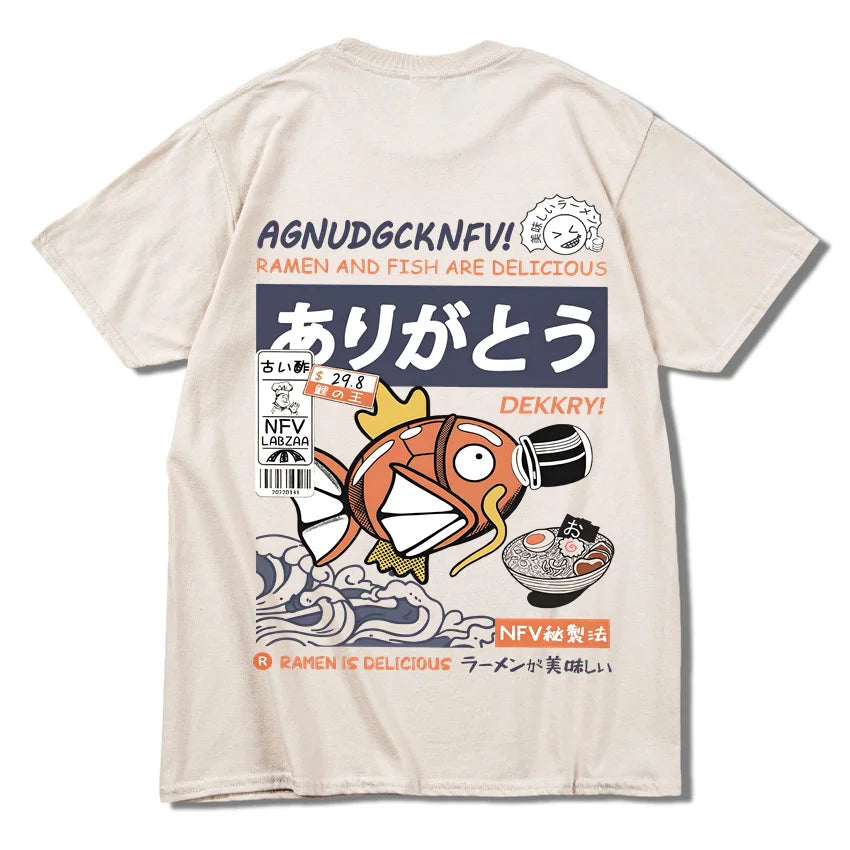 T-shirt imprimé animé - Ramen Poke Style