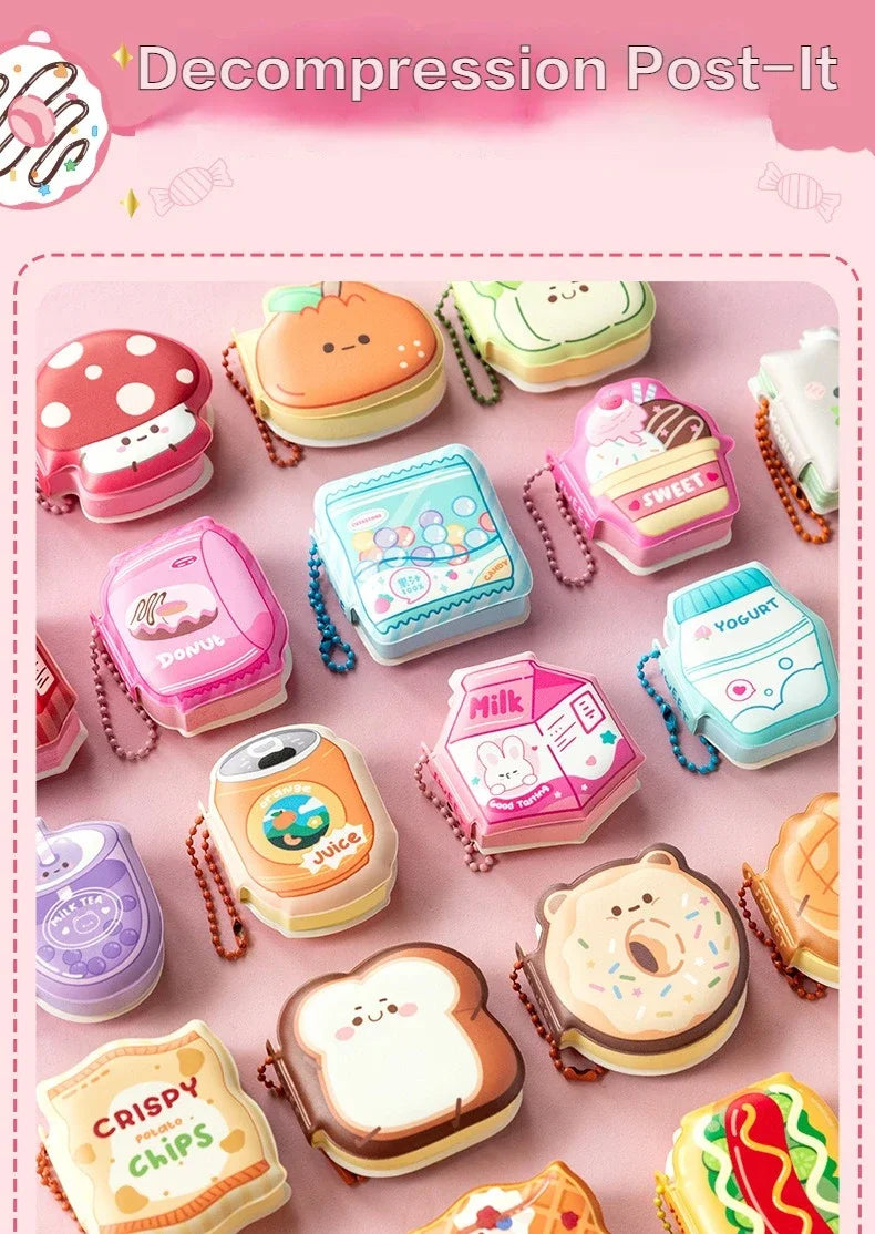 Notas Adhesivas con Funda de Silicona Kawaii