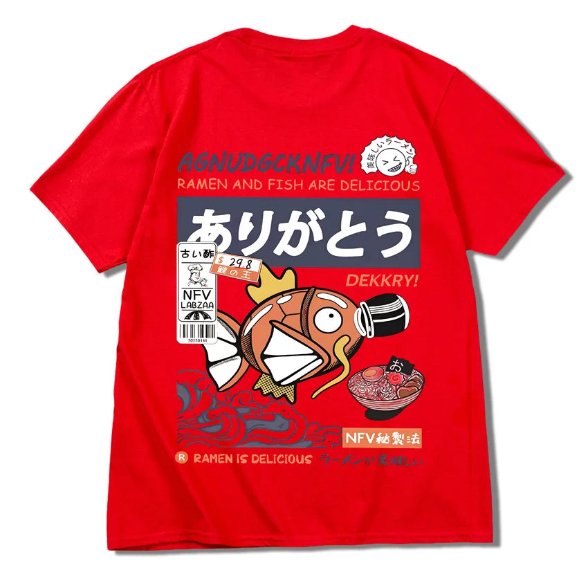 T-shirt imprimé animé - Ramen Poke Style