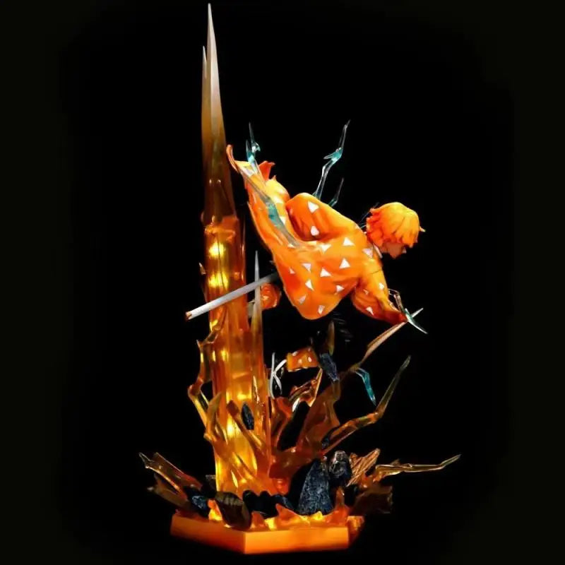 Figurine Demon Slayer Zenitsu Agatsuma - Mode Combat - 35 cm