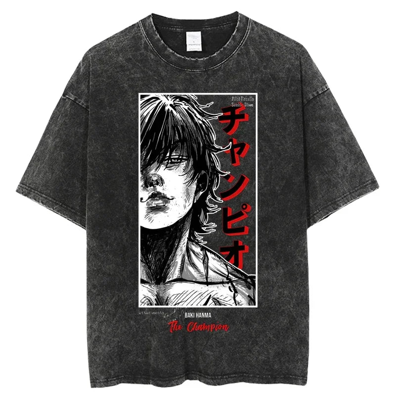 T-shirt Anime Baki Hanma - Style Harajuku et streetwear 