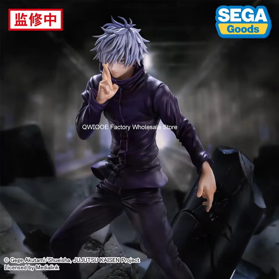 Figurine Satoru de Gojo Jujutsu Kaisen - Modèle SEGA 21 cm