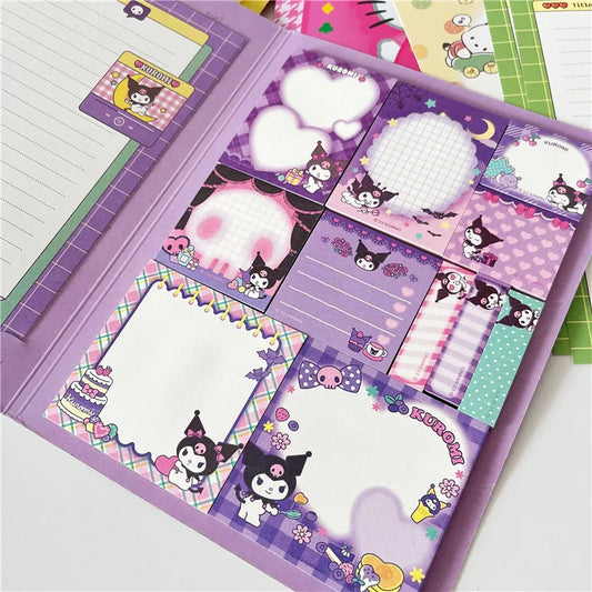 Notas Adhesivas Kawaii Hello Kitty – Colección My Melody, Cinnamoroll y Kuromi