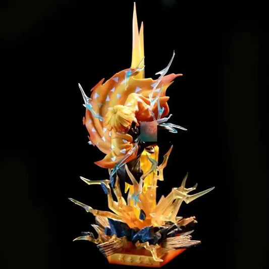 Figurine Demon Slayer Zenitsu Agatsuma - Mode Combat - 35 cm