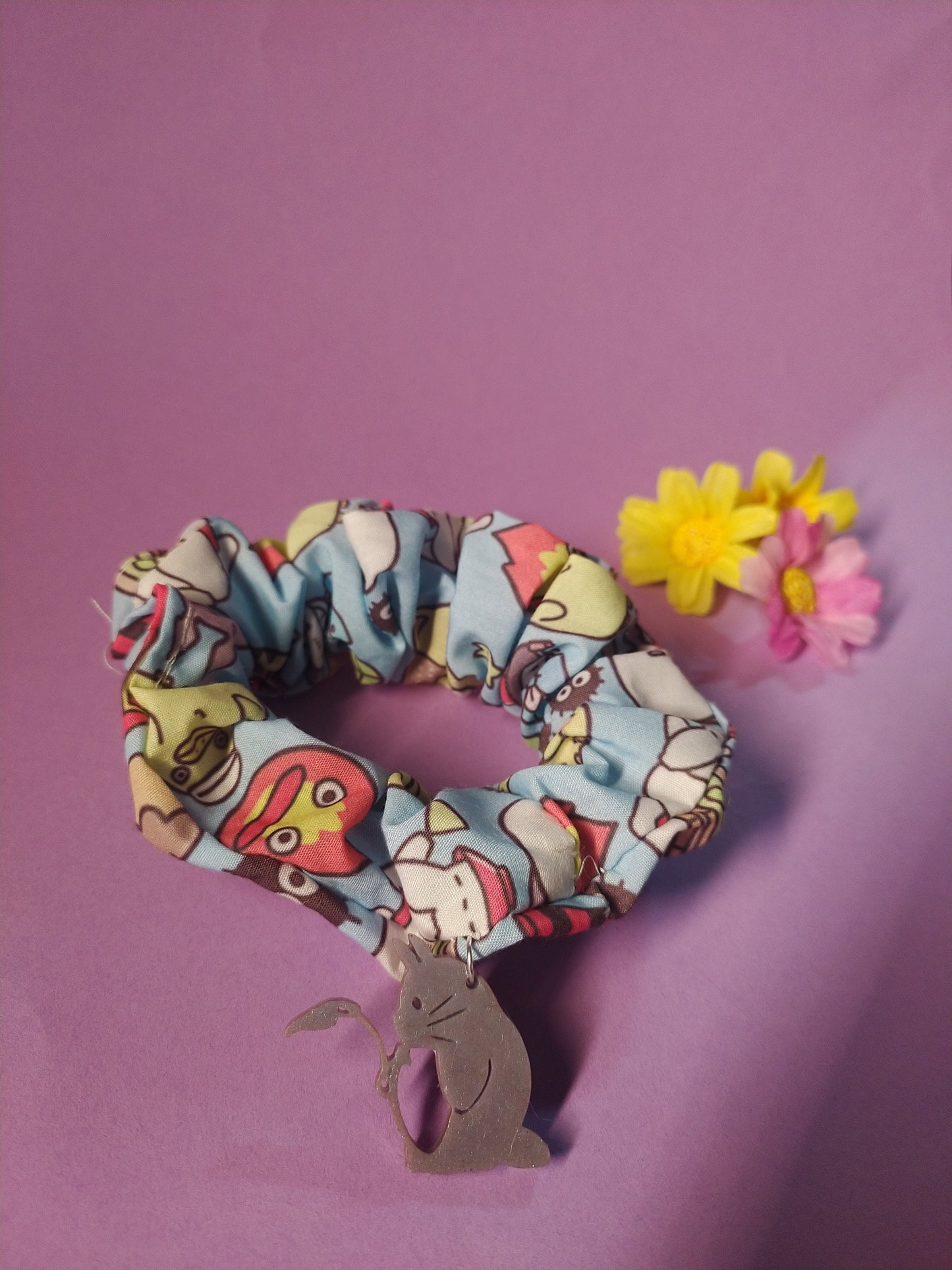 Scrunchie Studio Ghibli Totoro - Rosa / Azul