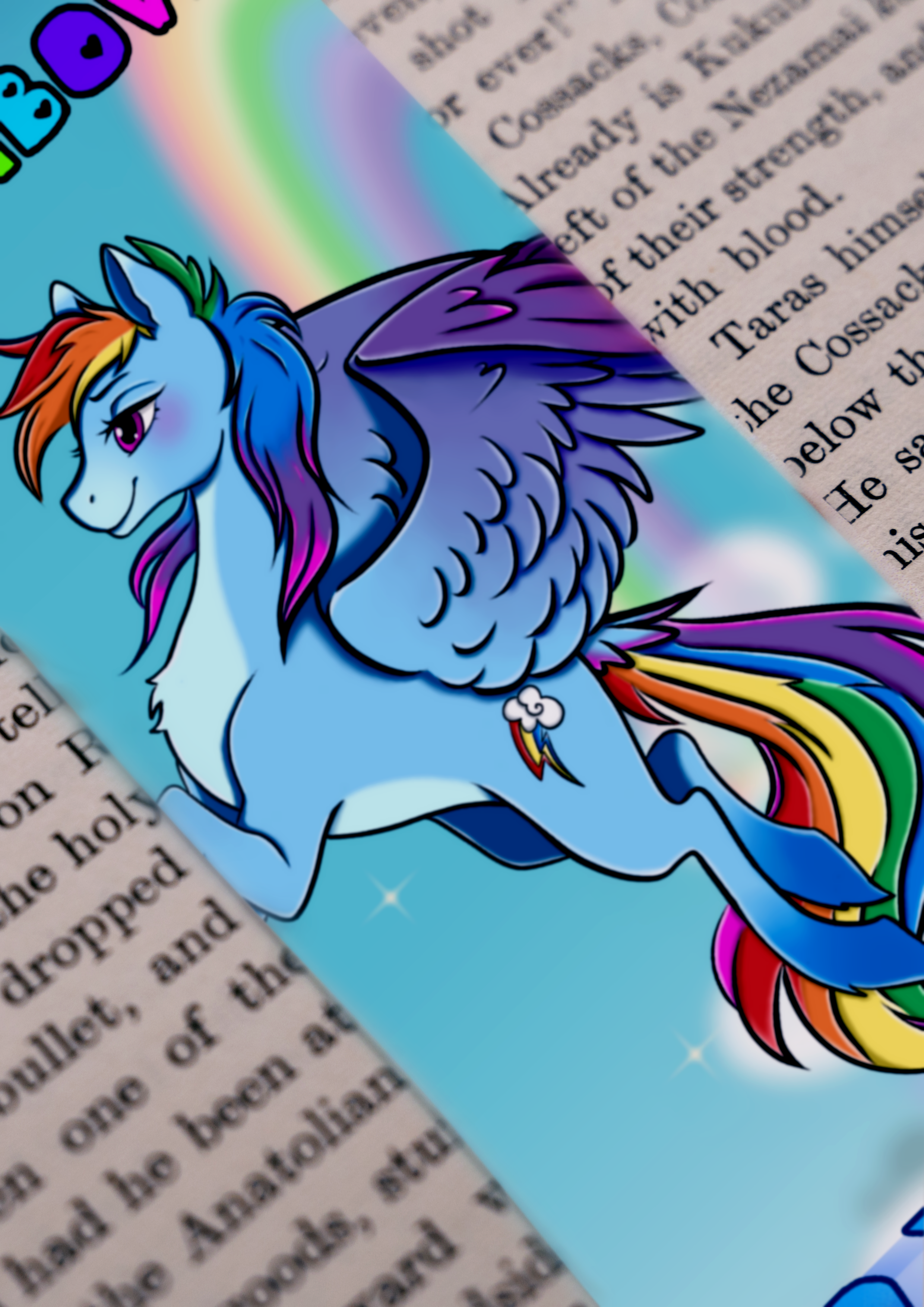 Marque-page Rainbow Dash - Mon Petit Poney / MLP