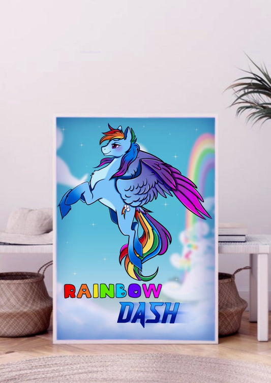 Rainbow Dash My Little Pony Illustration